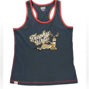 🎉3 for $15 NWT Lazy Oaf Navy 'Trophy Wife' Girls' Tank Top size XL